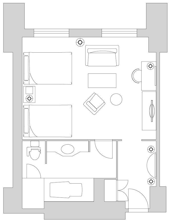 客室間取図