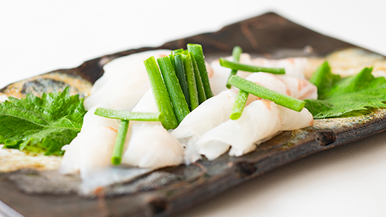 桜鯛赤松風カルパッチョ